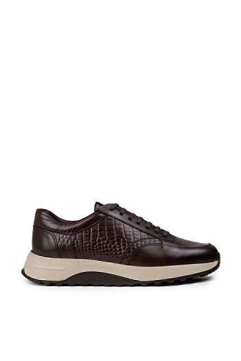 Deery Men's Sneakers - Genuine Leather Brown