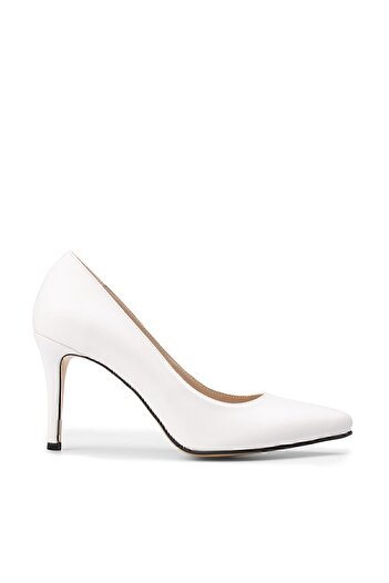 Deery White Women's Classic Heeled Shoes 02029ZBYZM01