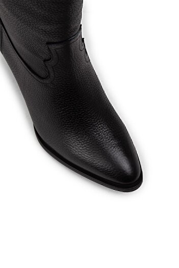 Deery Genuine Leather Black Women's Boots
