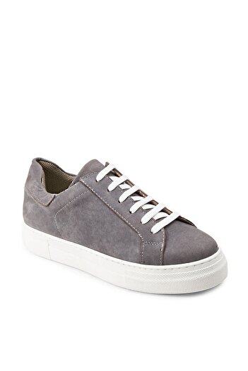 Deery Γνήσια γυναικεία παπούτσια Nubuck Grey Sneaker