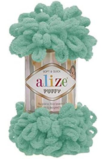 Alize Puffy Hand Knitting Yarn 1PC (Color Aqua No. 490)