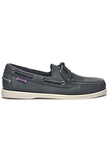 Sebago Docksides Portland Crazy Horse Erkek Deri Ayakkabı Mavi