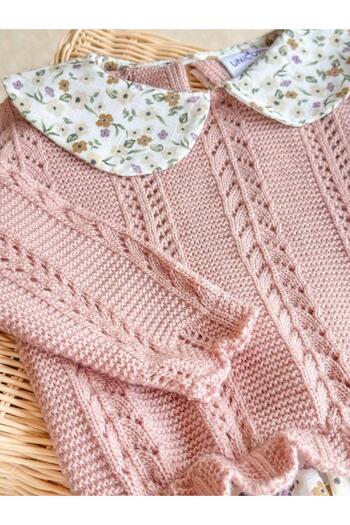 MİO Girl's Knitwear Dress Pink