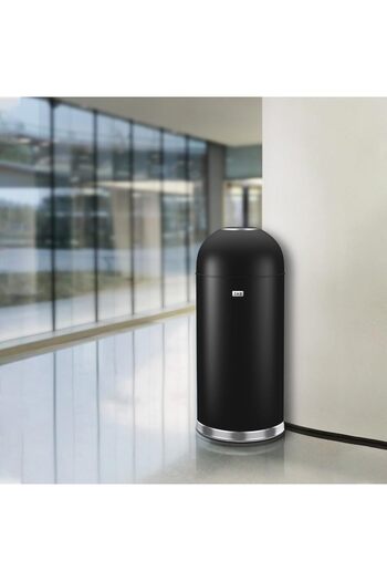 EKO Eternal Series | Fingerprint-resistant | Open-top Commercial Trash Bin | Matte Black | 52l