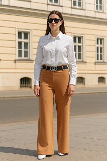 Neva Style Tan Hijab Pants 1087Tb