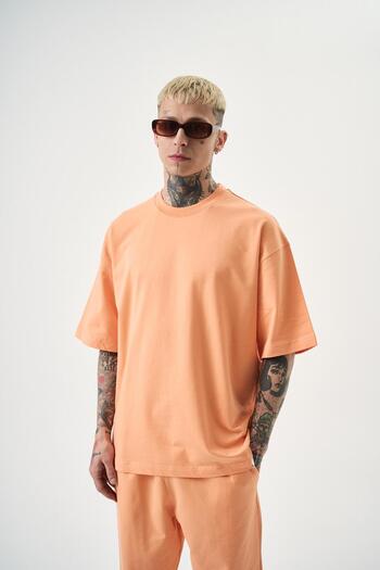 Respire Men's Basic T-Shirt Peach