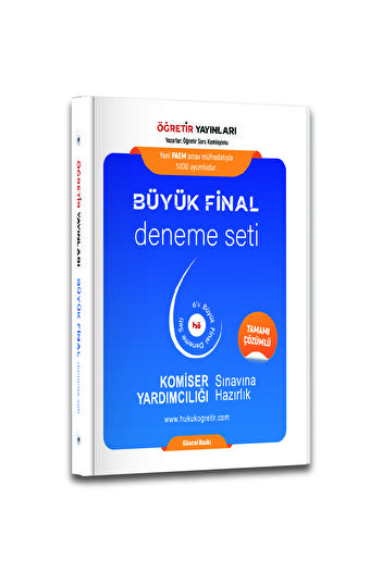 öğretir yayınları Taltif Paem Komiser Yardımcılığı 6’lı Deneme Seti - Aöf Formatlı - Özel Baskı