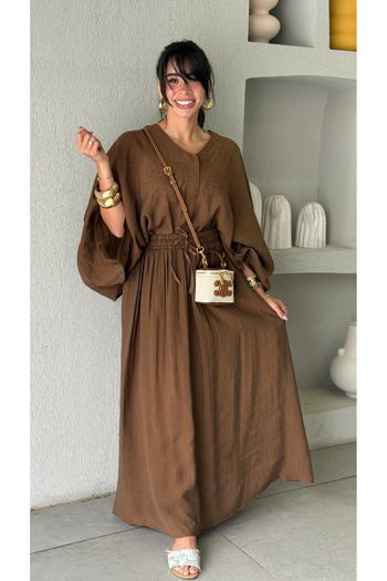 Lavanta Tekstil Embroidered Shirt Skirt Set