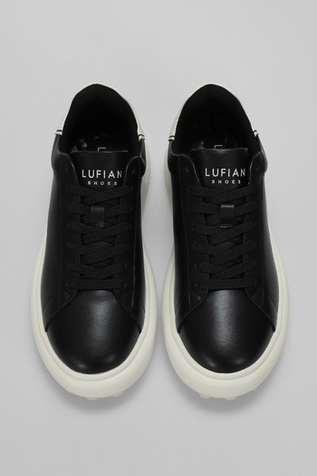 Lufian 111230270 Raınbow Sneaker Erkek Deri Ayakkabı Siyah