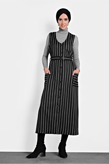 Alvina Striped Button Dress 40127