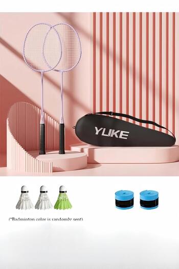 Generic Badminton Racket Set, 2 Badminton Rackets, Badminton Bag, 3 Shuttlecocks And 2 Grip Tapes