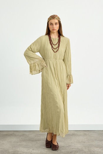 Birgül Bektaş Mint Green Kraş Dress