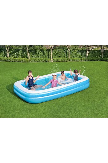 BESTWAY Inflatable Family Pool – Blue 262 X 175 X 51 Cm, 54006