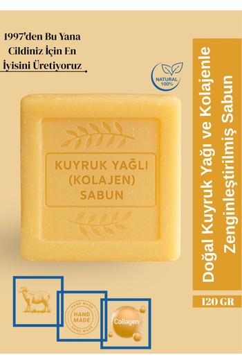 Sabuncu Hacı Kuyurk Oily Skin and Hair Soap 120 Gr (1 Piece)