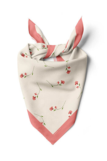 Modabutik G27 Women's Floral Patterned Bandana Powder Dg0105-22 Snz