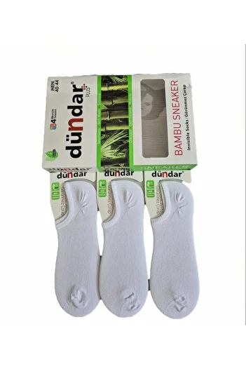 Dündar Мъжки Sneakar Bamboo Seamless ароматизирани 12 броя бели