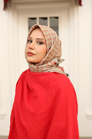 Silk Home Monogram Pattern Olinda Scarf