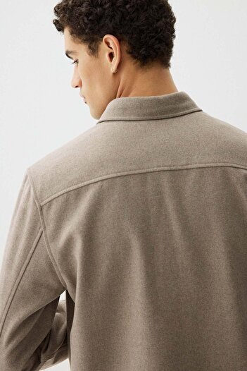 H&M Regular Fit Felted overshirt