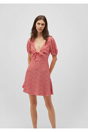 Mavi Red Printed Dress - 1310520 -87514 Model