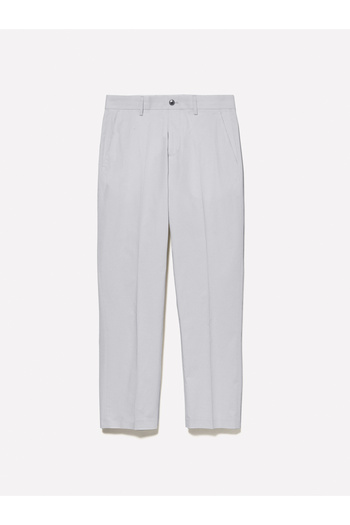 Sisley Men's Light Gray Cotton Blend Slim Comfort Fit Parachute Canvas Pants