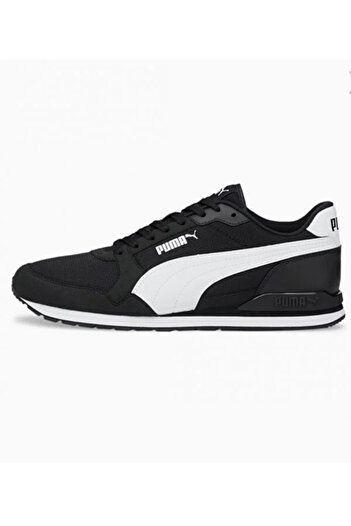 Puma 384640 01 St Runner V3 Mesh Kadın Spor Ayakkabısı Siyah Beyaz