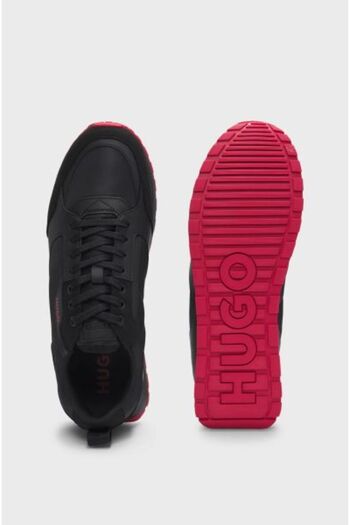 HUGO Logolu Süet Detaylı Sneaker Ayakkabı Erkek AYAKKABI 50536568 001
