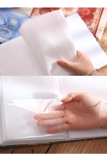 Generic 200 Pockets Foil Stamping Photo Album for 6 Inches Photos Portable Photo Album for Family Wedding Bo