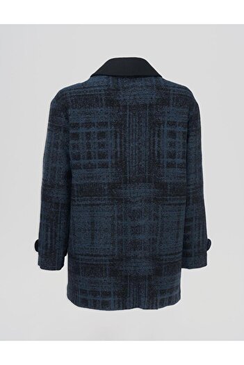 Kayra Gold Button Pocket Jacket Indigo