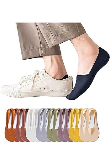 COOYA Thin No Show Socks, Low Cut Liner Non Slip Invisible Hidden sock for Flat Boat