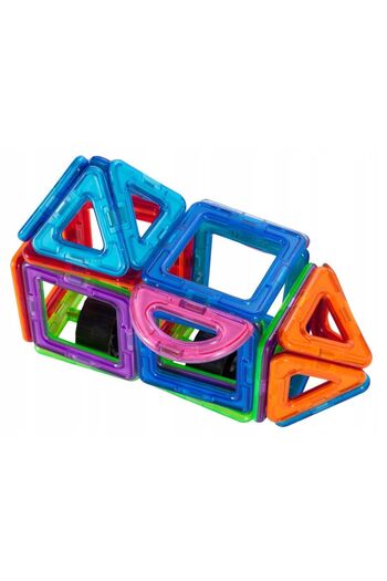 ideal STORE MAGWORLD idealSTORE Magnetic Intelligent Construction Set, Includes 41 Multicolored Pieces, Educational