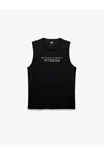 Koton Sleeveless Crew Neck Printed Sports Tank Top