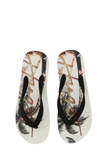 Hugo Boss Slide Sandal With Print