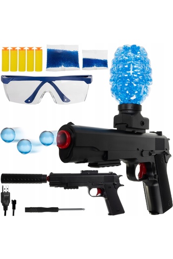 ideal STORE idealStore SuperWEAPON Gel Ball and Foam Bullet Gun, Rechargeable, 15 m Range,