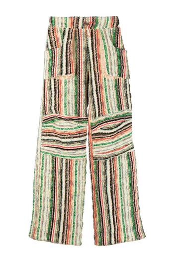 VİTELLİ VITELLI Vitelli Patched Cotton Blend Wool Trousers