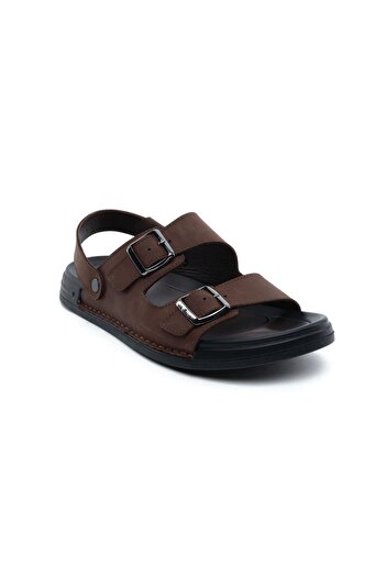 Greyder 64700 Brown Genuine Leather Men's Sandals