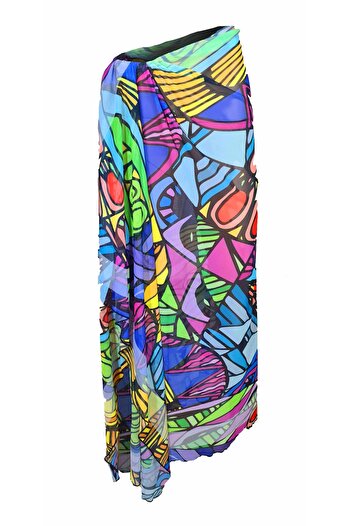 Bolder Curve Mesh Transparent Abstract Pareo