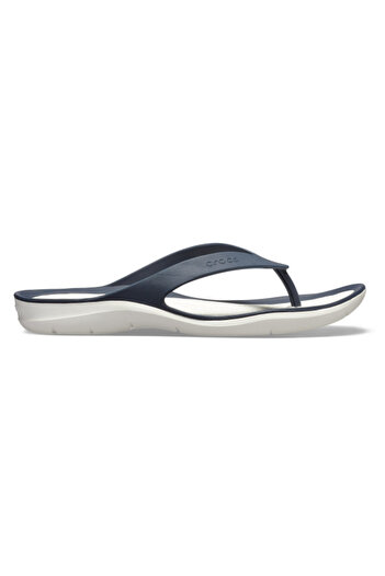 Crocs Women's Swiftwater Flip Flops - Navy/White