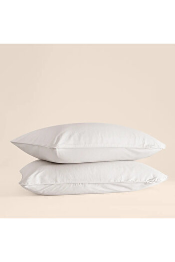 Penelope 100% Cotton Percale 2-Piece Pillowcase Gray - Pure Series