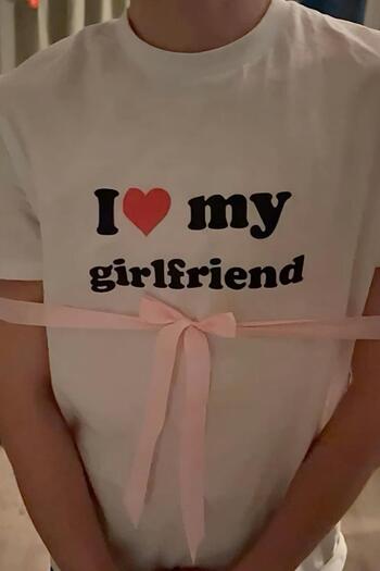 Carpe White My Girlfriend Oversize T-Shirt