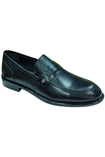 Nevzat ÖgE 0114-Neolit ​​Men's Black (40-44) Leather Classic Shoes