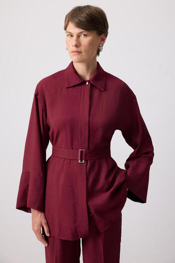 Touché Privé Belted Shirt Pants Set