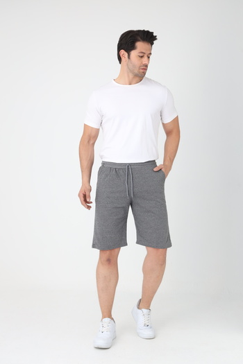 Lukitus 2 Thread Knitted Cotton Men's Shorts 2 Pieces