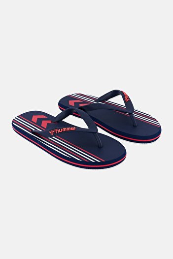 hummel Kids Boy Brand Logo Flip Flop Slippers, Navy