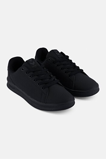 hummel Kids Boy Busan Synth Lace Up Training Shoes, Black