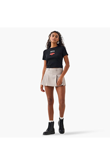 SP Characters Chr L Graphic Rib Crop Tees