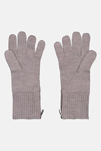 Michael Kors Women 1 Pair Knitted Zipper Closure Gloves, Grey