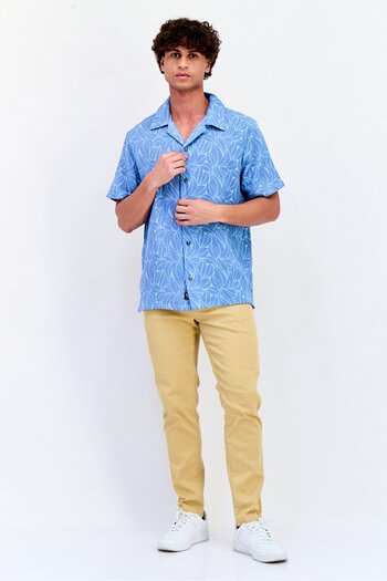 Vince Camuto Men Regular Fit Floral Print Print Short Sleeves Casual Shirt, Multicolor