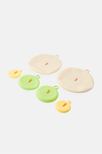 YOTO Set Of 6 Pcs Silicone Food Covers, Multicolor