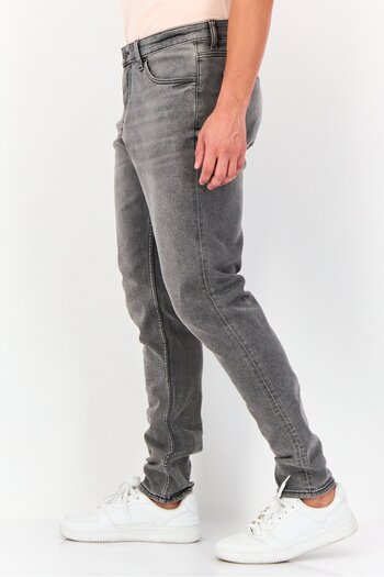 CELIO Men Skinny Fit Wash Stretchable Denim, Dark Grey