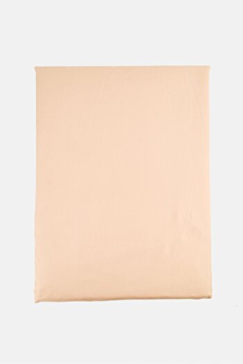 COTTON HOME 3 Pieces Plain Fitted Sheet With Pillow Case Set , Dark Beige